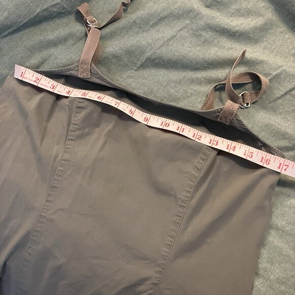 Y2K Point Zero Nicole Benisti Mini Dress Juniors 9 Green Cargo Utility - Picture 4 of 9